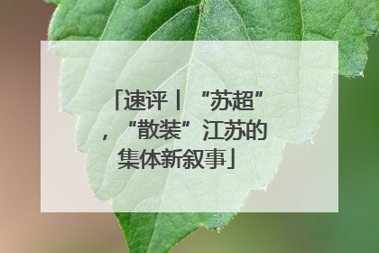 速评丨“苏超”，“散装”江苏的集体新叙事