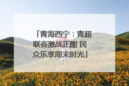 青海西宁：青超联赛激战正酣 民众乐享周末时光