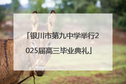 银川市第九中学举行2025届高三毕业典礼