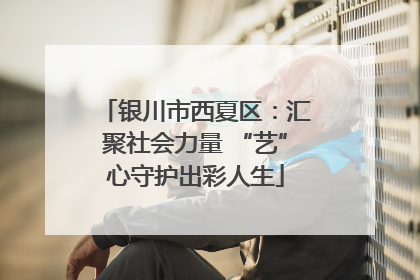银川市西夏区：汇聚社会力量 “艺”心守护出彩人生