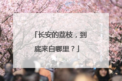 长安的荔枝，到底来自哪里？