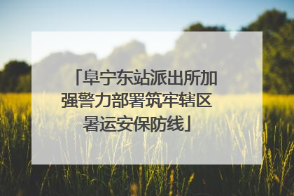 阜宁东站派出所加强警力部署筑牢辖区暑运安保防线
