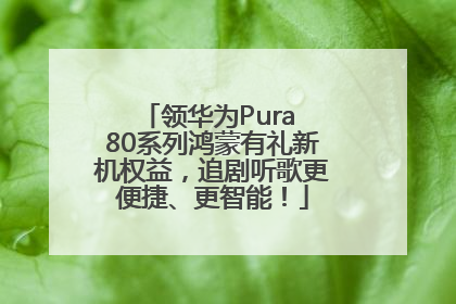 领华为Pura 80系列鸿蒙有礼新机权益，追剧听歌更便捷、更智能！