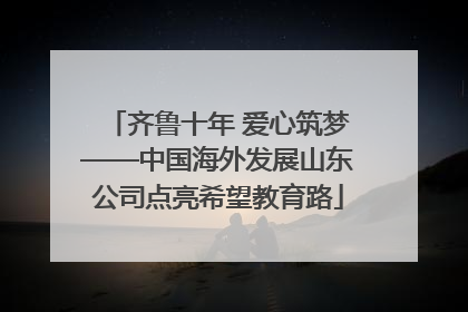 齐鲁十年 爱心筑梦——中国海外发展山东公司点亮希望教育路