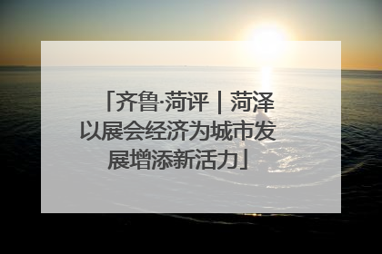 齐鲁·菏评｜菏泽以展会经济为城市发展增添新活力