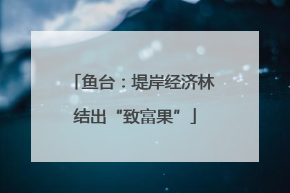 鱼台：堤岸经济林结出“致富果”