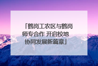 鹤岗工农区与鹤岗师专合作 开启校地协同发展新篇章