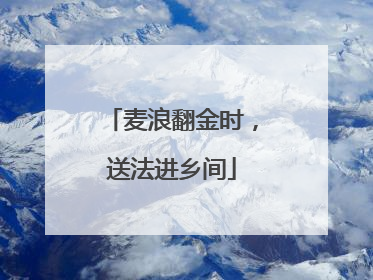 麦浪翻金时，送法进乡间