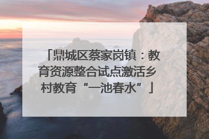 鼎城区蔡家岗镇：教育资源整合试点激活乡村教育“一池春水”