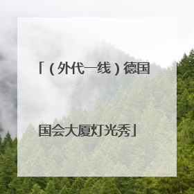 （外代一线）德国国会大厦灯光秀
