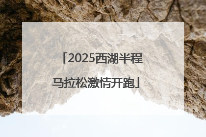 2025西湖半程马拉松激情开跑