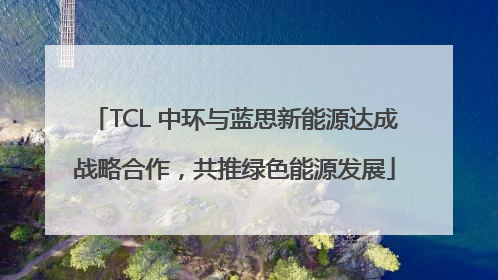 TCL 中环与蓝思新能源达成战略合作，共推绿色能源发展